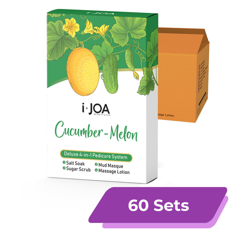 i.JOA Deluxe Pedicure 4-Step [Cucumber-Melon] – (60 Sets/Case)