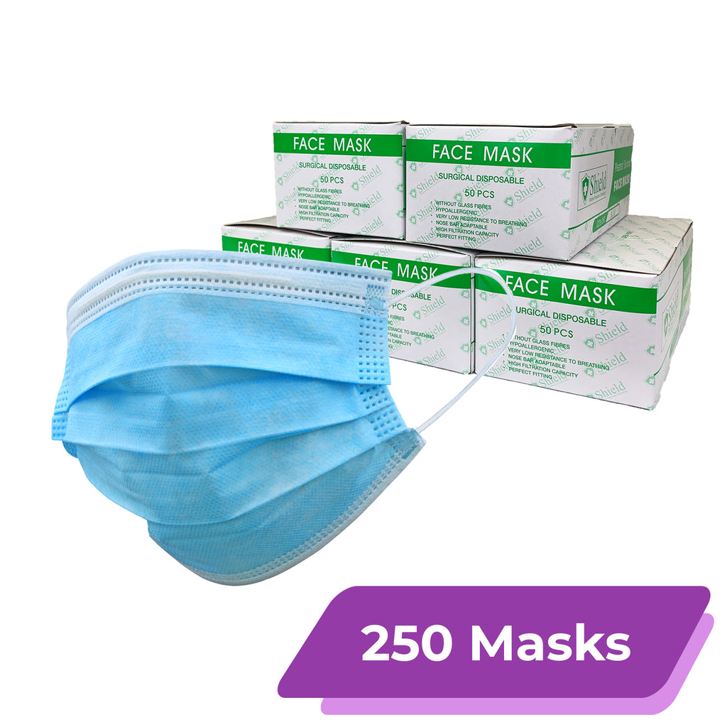 Disposable Face Mask Non-Medical 3-Ply Blue (50 PCS per Box) - High  Filtration