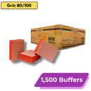 Disposable Mini Buffer [Orange-White], Cre8tion – (1,500 Pcs./Case)