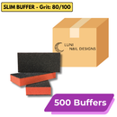 Disposable Slim Buffer [Orange-Black], LUNI – (500 Pcs./Case)