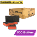 Disposable Slim Buffer [Orange-Black], LUNI – (500 Pcs./Case)