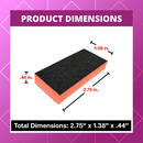 Disposable Slim Buffer [Orange-Black], LUNI – (500 Pcs./Case)