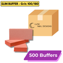 Disposable Slim Buffer [Orange-White], LUNI – (500 Pcs./Case)