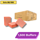 Disposable Mini Buffer [Orange-White], LUNI – (1,500 Pcs./Case)
