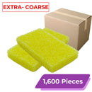 Disposable Pumice Bar - [YELLOW] | Extra-Coarse Texture (1,600 Pcs/Case)