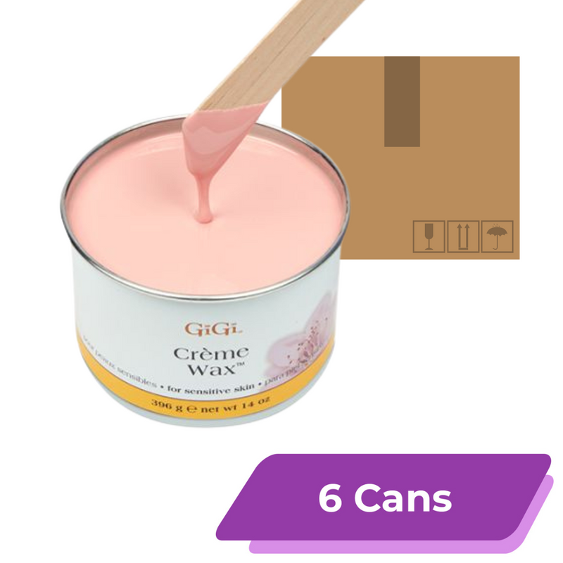 GiGi | Creme Wax | 14oz - (6 Cans)