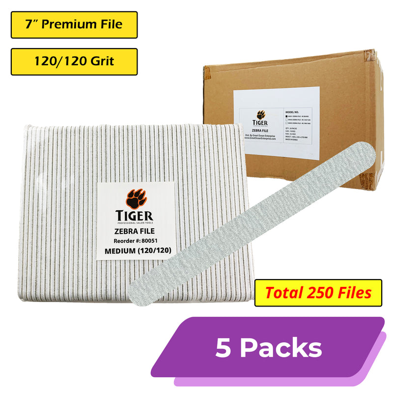 Premium Zebra File [Standard] | 7" Length | 120/120 Grit