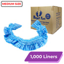 Pedicure Liner - MEDIUM | Blue Color (1,000 Pcs/Case)