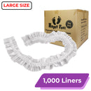 Pedicure Liner - LARGE | Clear Color (1,000 Pcs/Case)