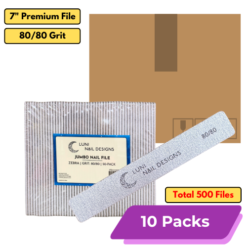 Premium Zebra File [Jumbo] | 7" Length | 80/80 Grit