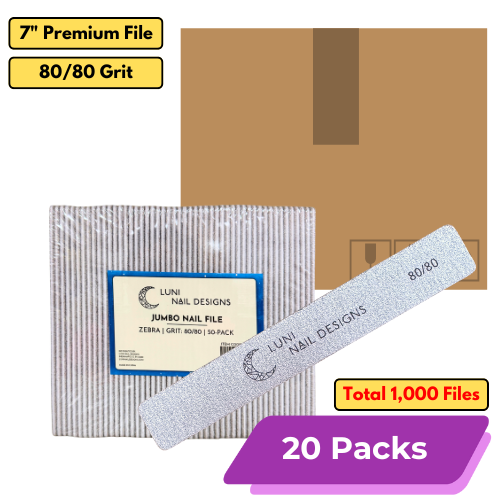 Premium Zebra File [Jumbo] | 7" Length | 80/80 Grit