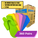 Disposable Pedicure Foam Slipper | Un-Folded - (360 Pairs/Case)