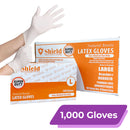 Shield Latex Gloves, Powder-Free | Size: L (1,000 PCS) - [LIMIT 3]