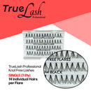 TrueLash Knot-Free Eyelash Extensions | 7-Ply, Single | 100-Pack