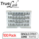 TrueLash Knot-Free Eyelash Extensions | 7-Ply, Single | 100-Pack